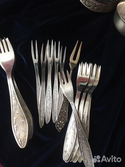 Мельхиоровые столовые приборы СССР