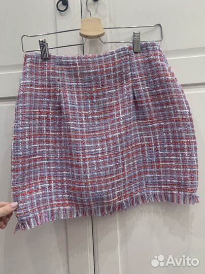 Zara юбка новая твидовая S