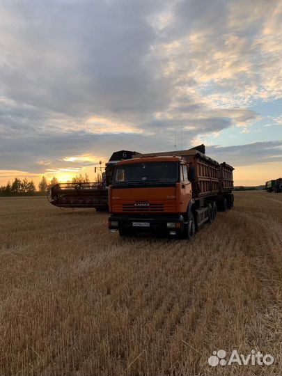 Камаз с прицепом зерновоз сельхозник