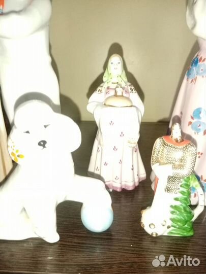 Фарфоровые статуэтки СССР. 5шт