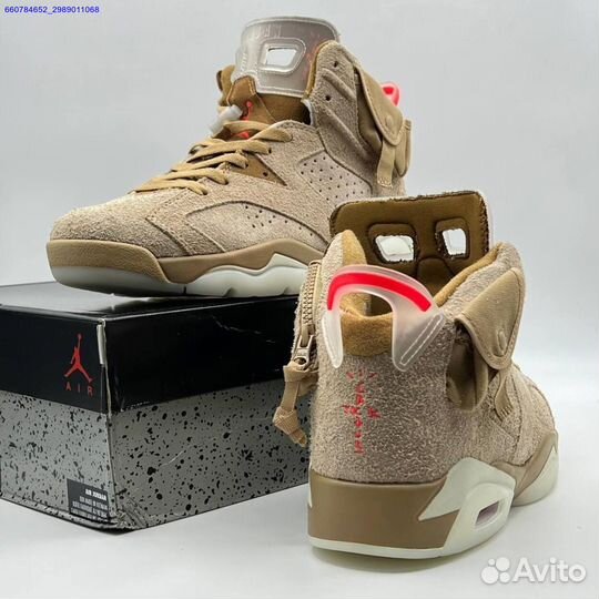 Кроссовки Nike Air Jordan 6 Retro x Travis Scott (Арт.70852)