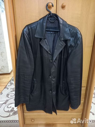 Кожаная куртка мужская 52раз