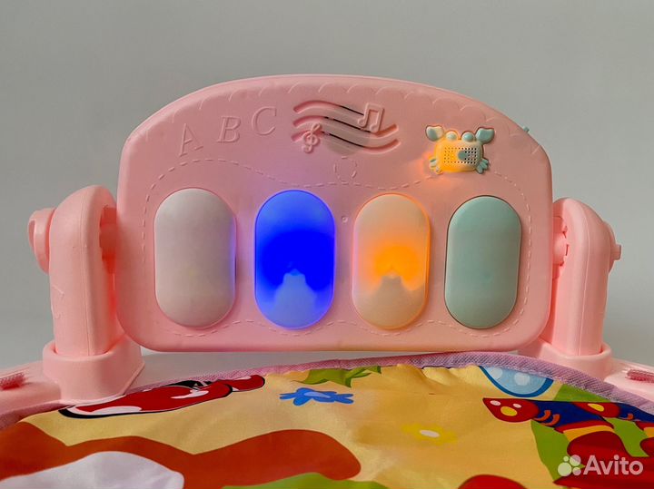 Развивающий музыкальный коврик детский пианино