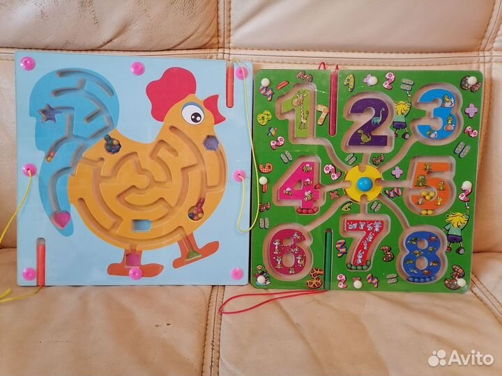 Лабиринт магнитный: Петушок и Цифры