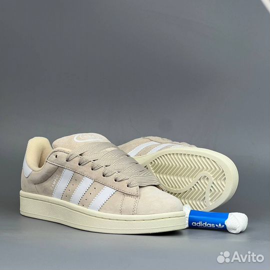 Кроссовки Adidas Campus бежевые