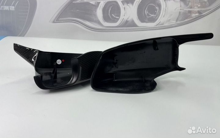Накладки зеркал BMW F10 до рест карбон