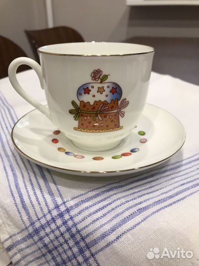 Чашка с блюдцем лфз Пасха