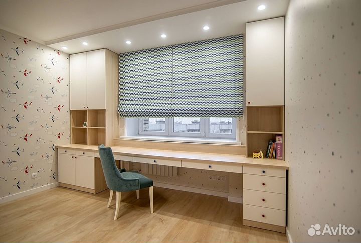 Рабочая зона с кроватью