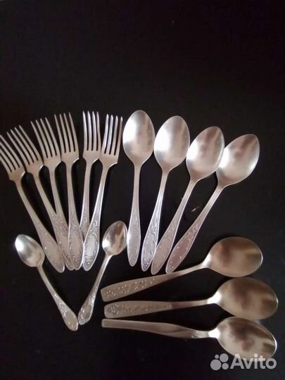 Набор вилки ложки ножи ч ложки