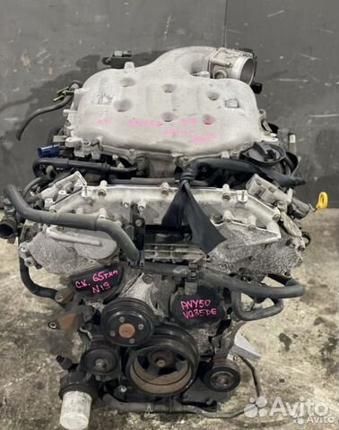 Двигатель VQ35DE Infiniti M35 Y50 3.5 4wd 65т.км