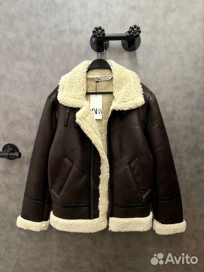 Дубленка мужская zara