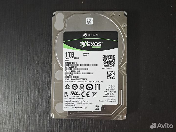 Жесткие диски Seagate Exos st1000nx0313