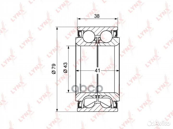 WB-1123 к-кт подшипника ступицы передней Honda