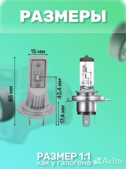 Светодиодные LED лампы H7 H18