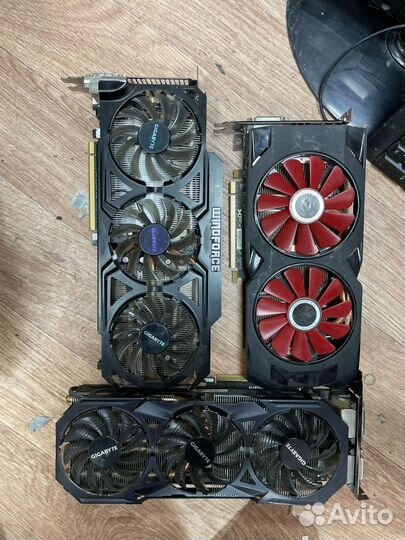 Видеокарты под разбор и на запчасти