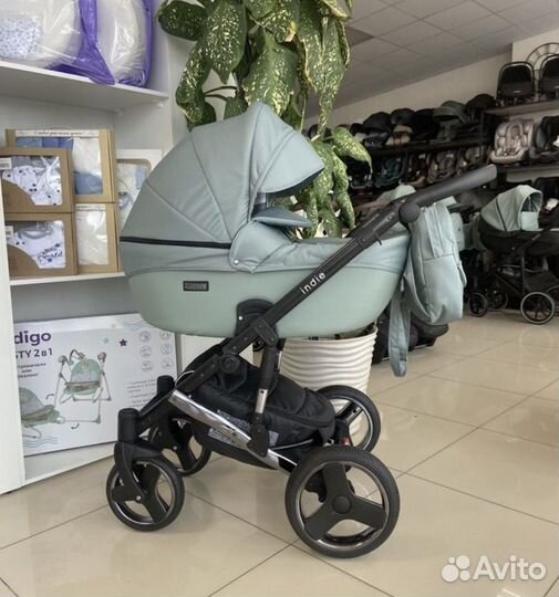 Коляска 2 в 1 эко кожа