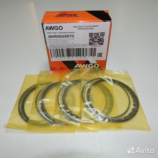 Комплект поршневых колец 230412E000 STD