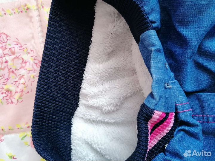 Теплые джинсы для девочки