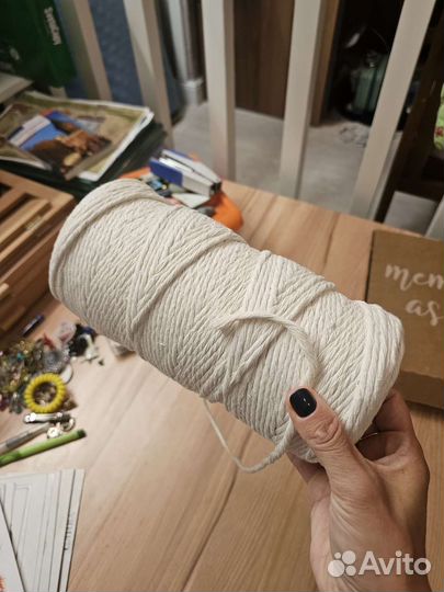 Пряжа шпагат хлопковый для макраме