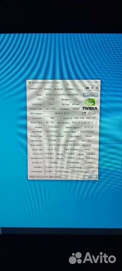 Видеокарта rtx 2060 super 8gb MSI