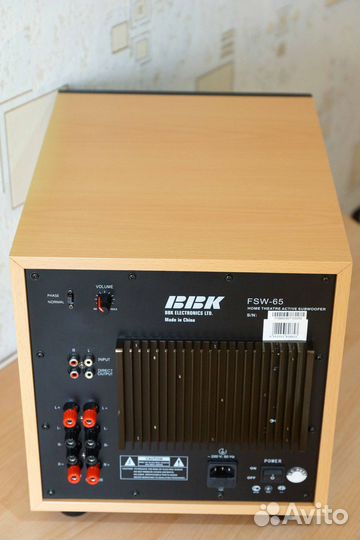 BBK FSW-65 домашний активный сабвуфер