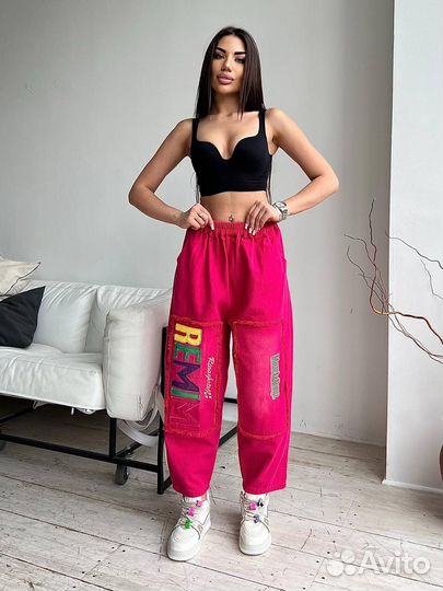 Яркие коттоновые джоггеры Корея 5 цветов