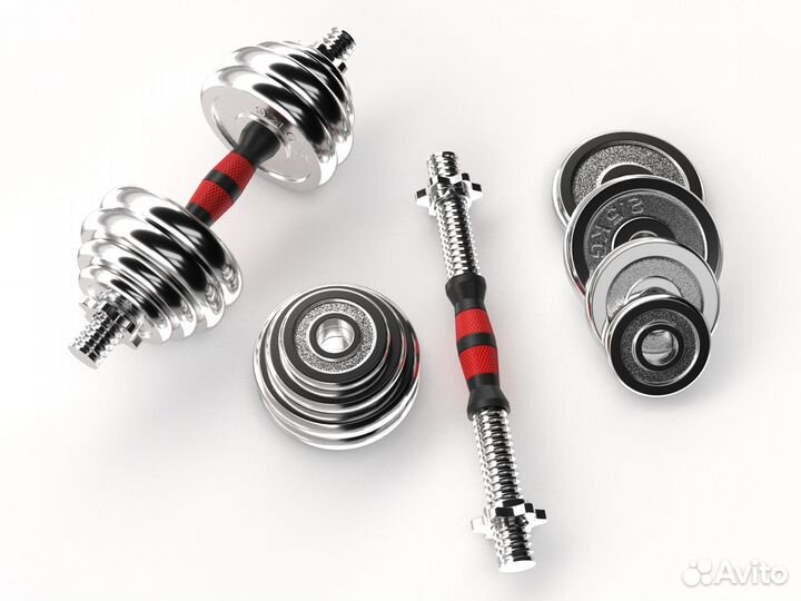 Набор гантелей UnixFit в кейсе 30kg