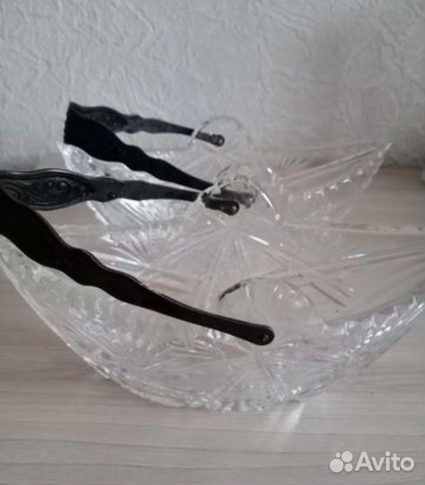 Салатник бокалы конфетница СССР цветное стекло