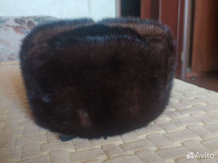 Норковая шапка мужская новая