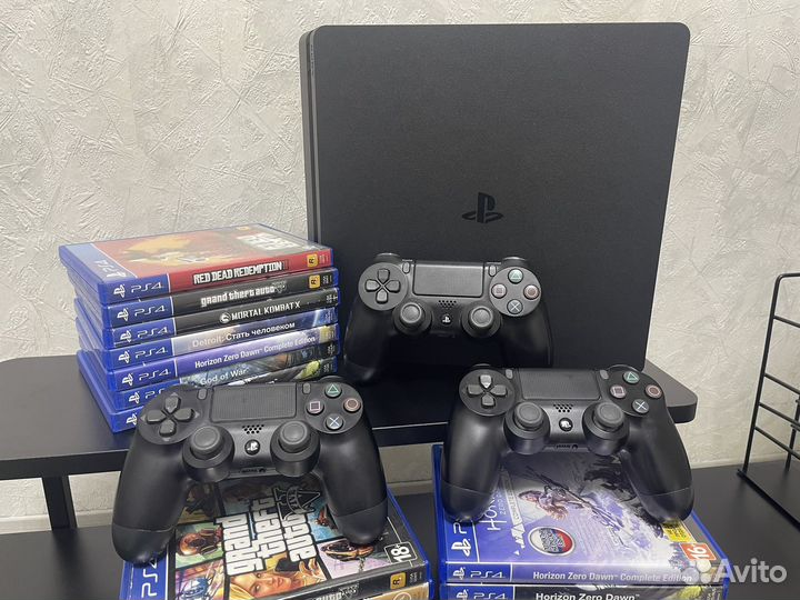 Sony PS4 slim 1tb +игры +подписка