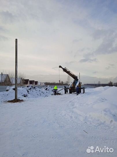 Опоры лэп. Доставка установка электростолбов