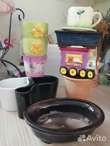 Керамические горшки для цветов