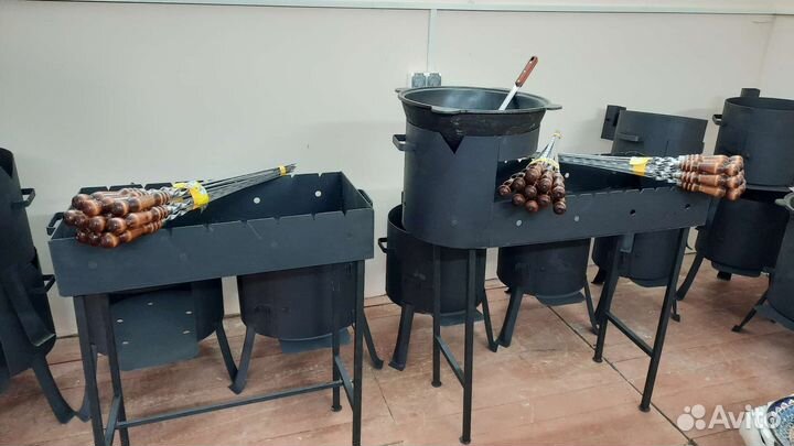 Мангал с казаном