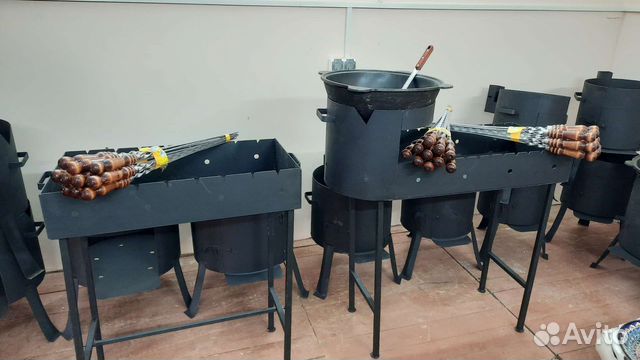 Мангал с казаном