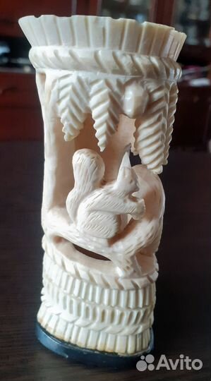 Карандашница из кости