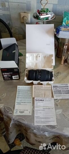 Объектив Sigma AF 70-300mm f/4-5.6 DG macro nikon