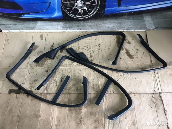 Пластиковые рамки стёкол дверей BMW 5 E60