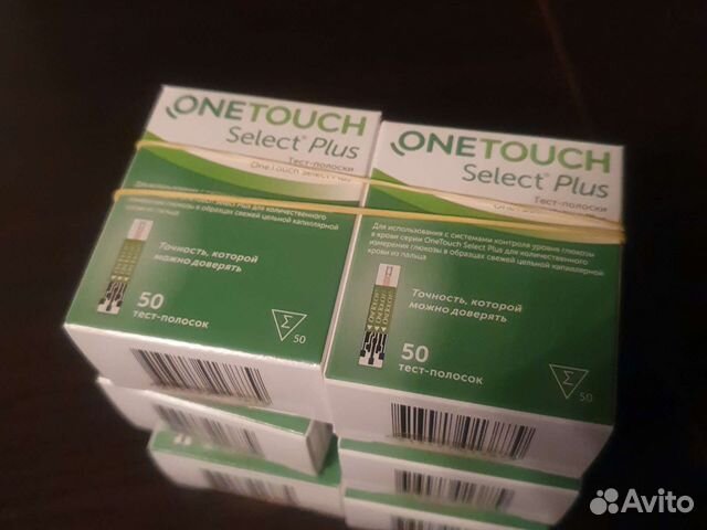Тест полоски One Touch Select plus купить в Москве | Личные вещи | Авито