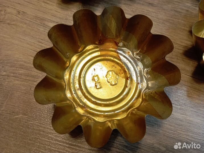 Советские жестяные формочки для кексов или желе