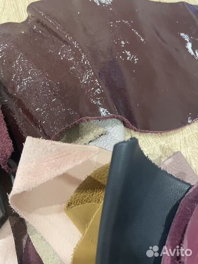 Лоскуты для рукоделия (нат. кожа)