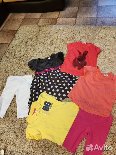 Вещи на девочку пакетом 0-3 мес