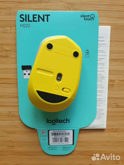 Мышь беспроводная тихая Logitech M220 Silent
