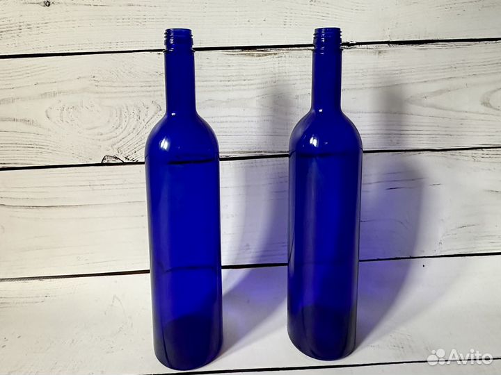 Стеклянная бутылка декор (2шт.)