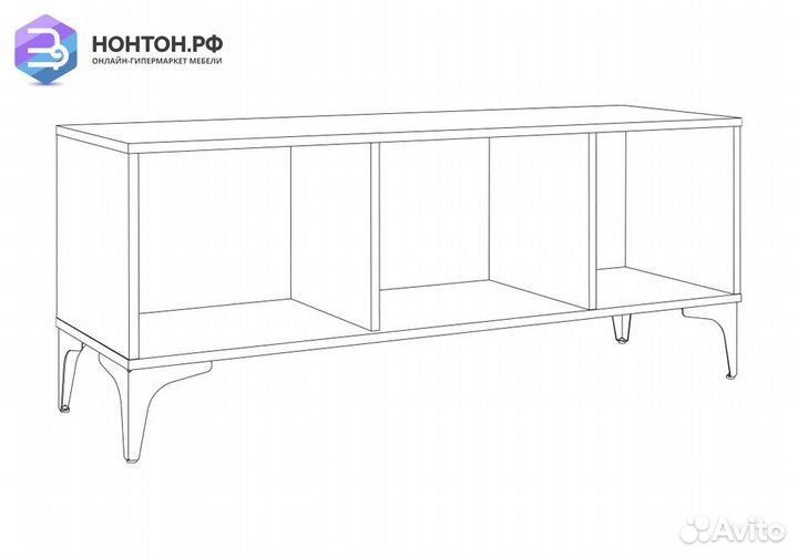 Тумба под тв Вайс 13.270.01 дуб крафт золотой / ми