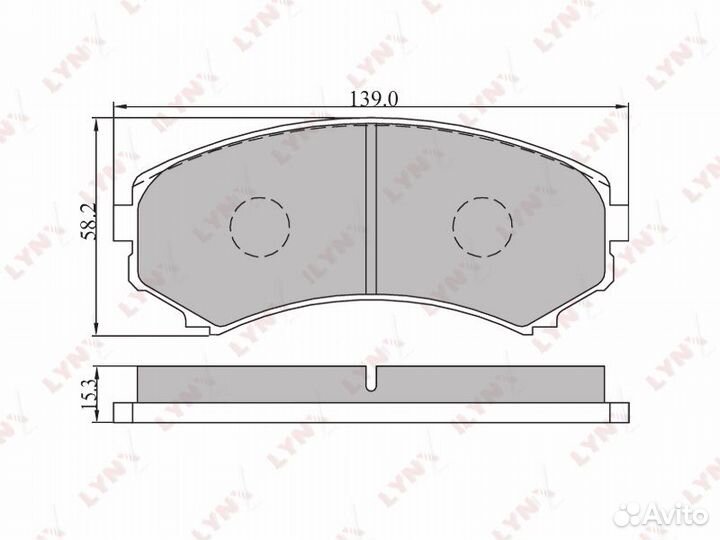 Колодки тормозные передние mazda Mpv 99 mitsubishi Pajero III-IV 00 / Pajero Sport 2.5TD 02