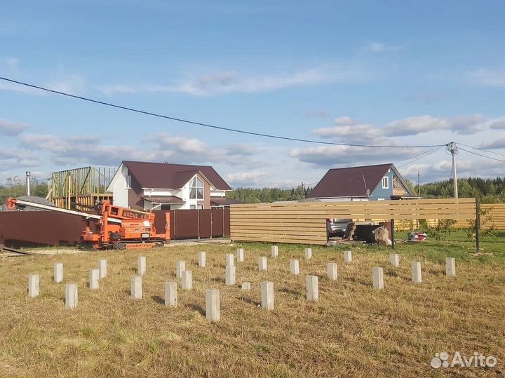 Фундамент на жб сваях под ключ / Жб сваи