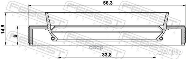 Сальник привода mazda 3 BK 2003-2008 febest 95H
