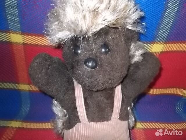 Игрушка СССР ежик плюшевый