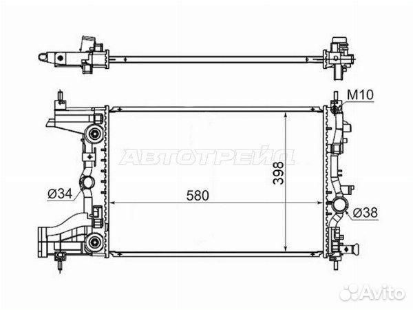 Радиатор chevrolet cruze, chevrolet cruze 13, chevrolet cruze/daewoo lacetti 09, chevrolet cruze/dae