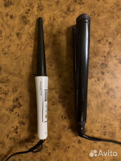 Конусная плойка Rowenta (оригинал) и утюжок